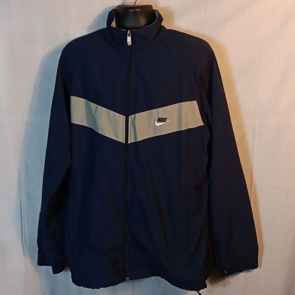 Nike Men's Athletic Full Zip Navy Jacket - Picture 7 of 7